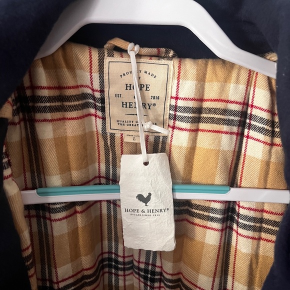 NWT’s Hope & Henry Classic Navy Men’s Toggle Coat! - Picture 7 of 9